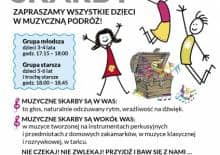 Muzyczne Skarby, czyli zajęcia muzyczno-teatralne dla dzieci