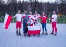 Przejazd na rolkach w Święto Flagi
