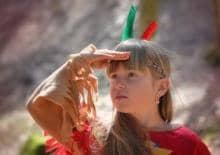 Wycieczka do wioski indiańskiej w Borzychach.