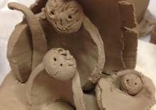 Świąteczne zagniatanie gliny