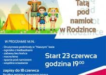 Z tatą pod namiot na Dzień Ojca - Park Rozrywki Rodzinka