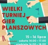 Wielki Turniej Gier Planszowych i teatrzyk dla dzieci