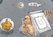 Morskie przygody plastyczne z książką w tle.