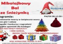 Mikołajkowy bal ze Śnieżynką - Park Rozrywki Rodzinka
