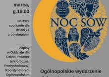 Huhuhuuuu! Idzie noc sów. Ruszamy z biblioteki do parku!