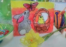 Wielkanocne warsztaty malowania na szkle
