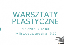 Bezpłatne warsztaty plastyczne dla dzieci
