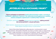 "Mydełko dla kochanej mamy" - warsztaty dla przedszkoli i szkół z okazji Dnia Matki