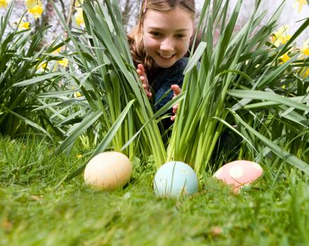 poszukiwanie jajek zabawa wielkanocna